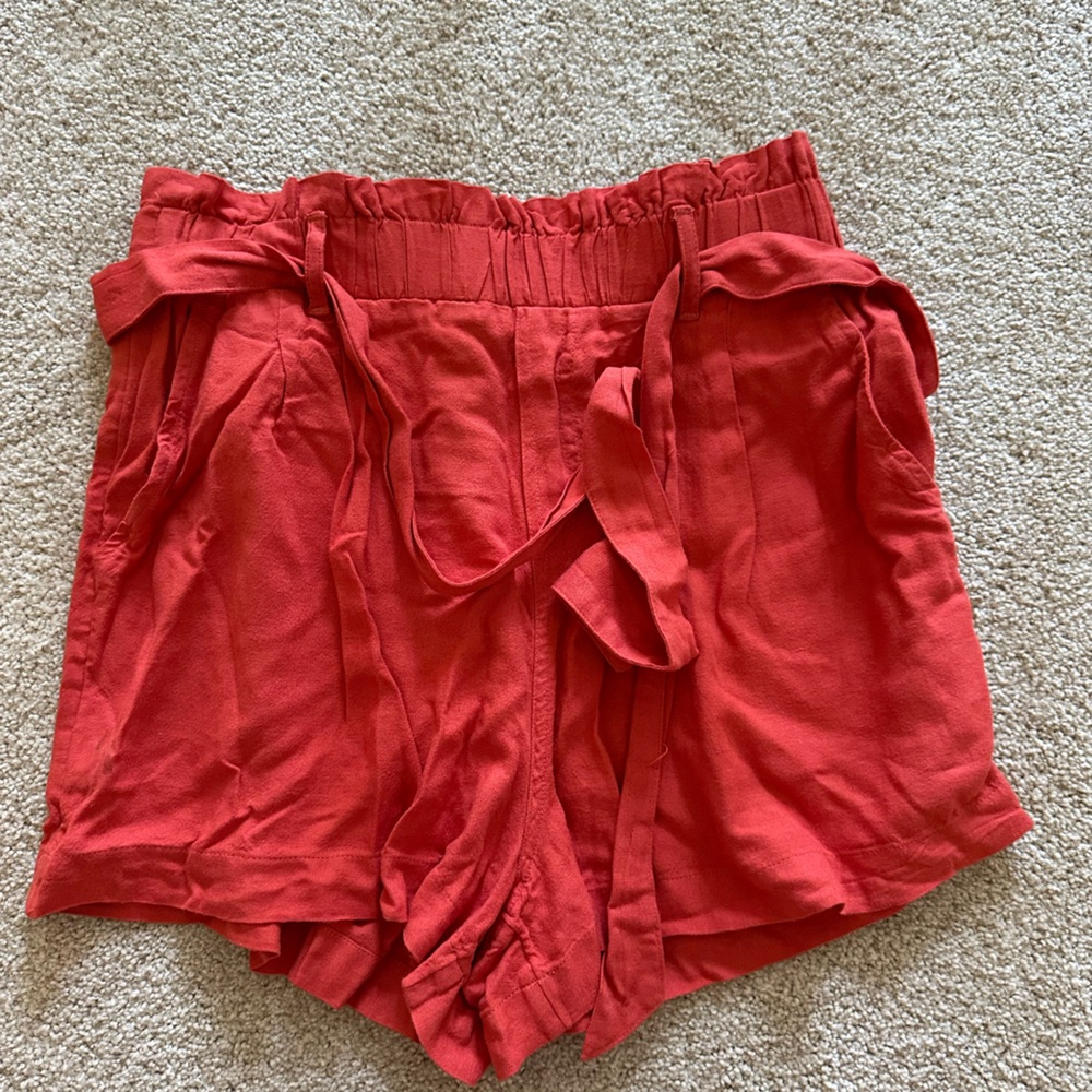 American Eagle Outfitters High Waist Coral Shorts